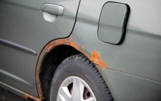 rust on the car